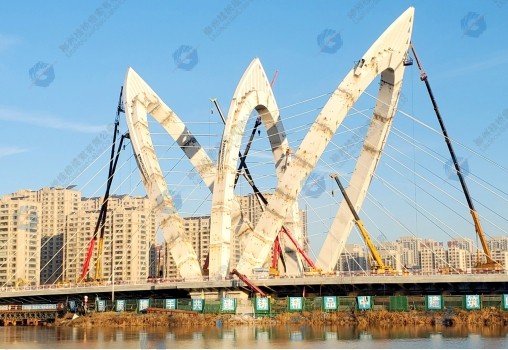 Bridge Across Tuhai River on Xinghua Road in Liaocheng City